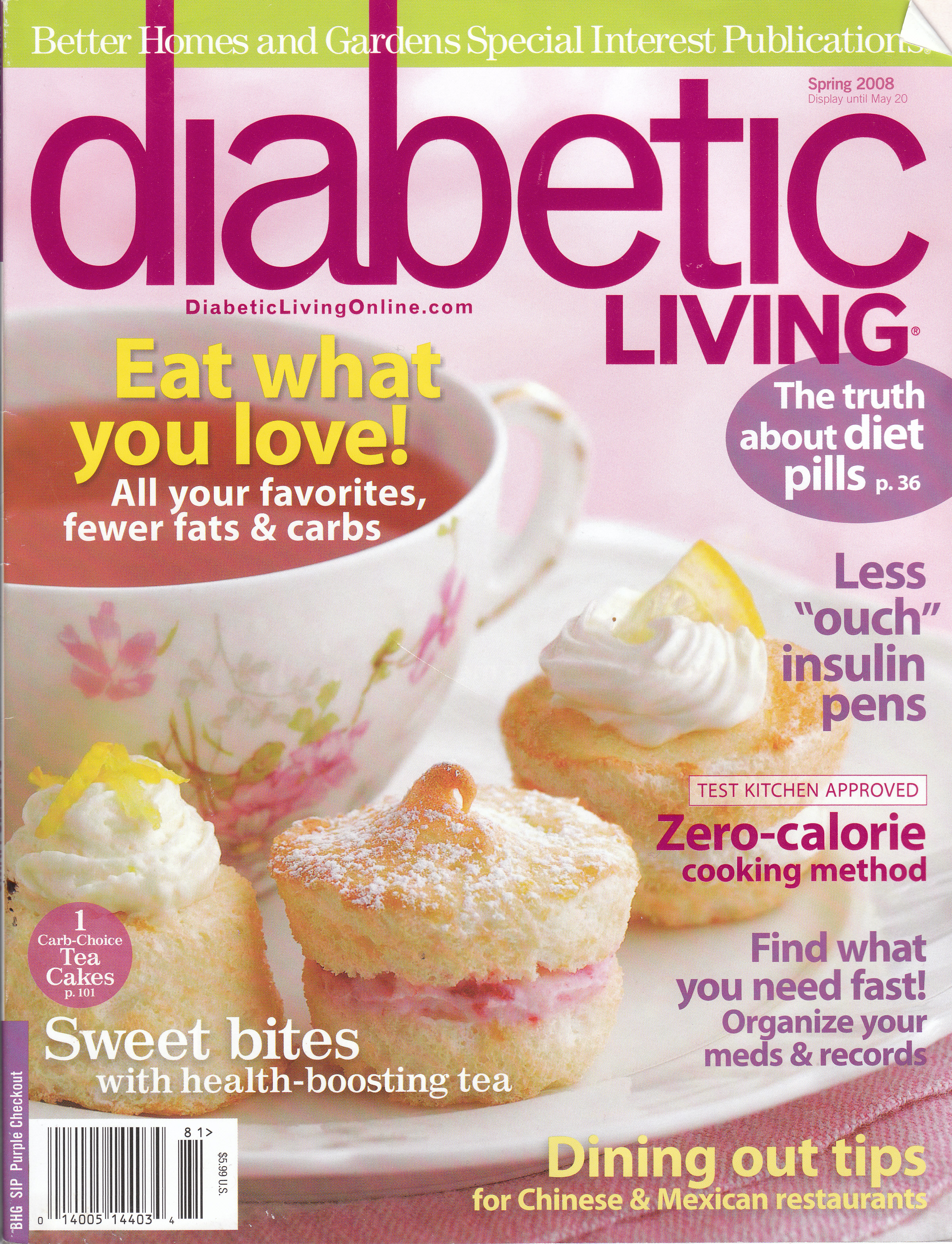 Better Homes & Garden Diabetic Living Spring 2008 Cover